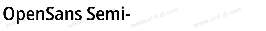 OpenSans Semi字体转换